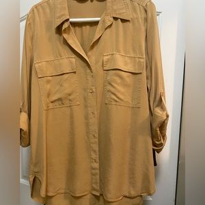 Aritzia purchase  camel color babaton shirt